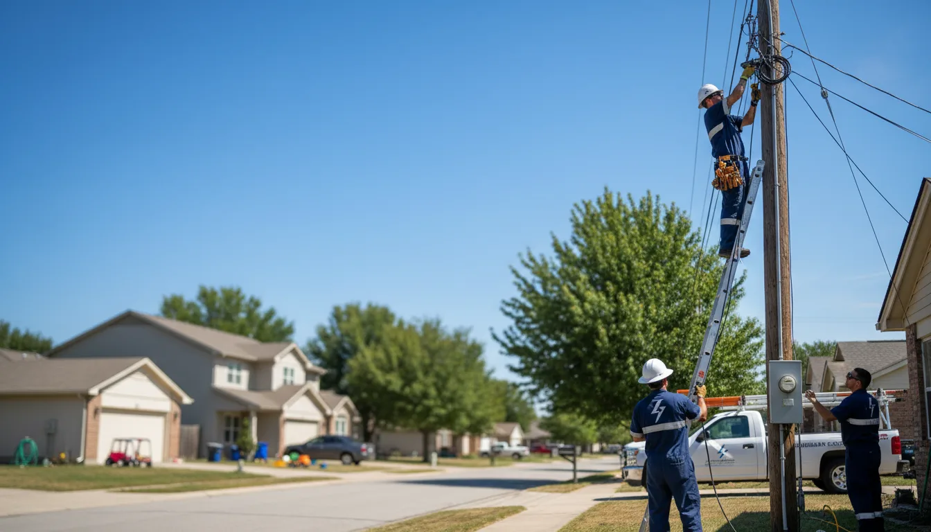 Residential electrician providing installation services in Shelley, ID